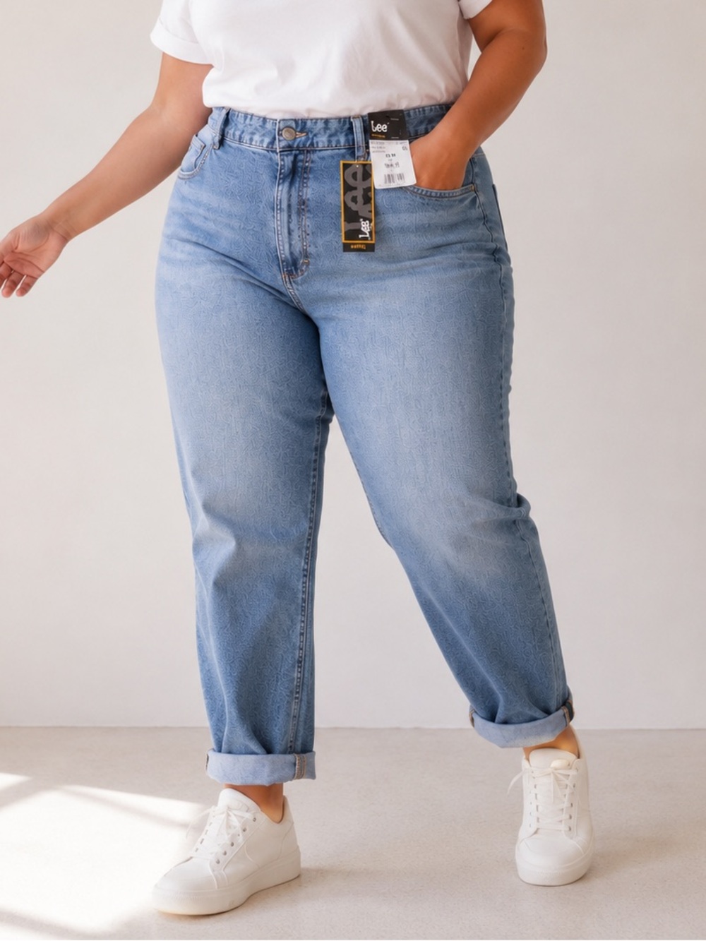 Lee Heritage High Rise Straight Leg Jeans NWT Stretch Denim Size 18M